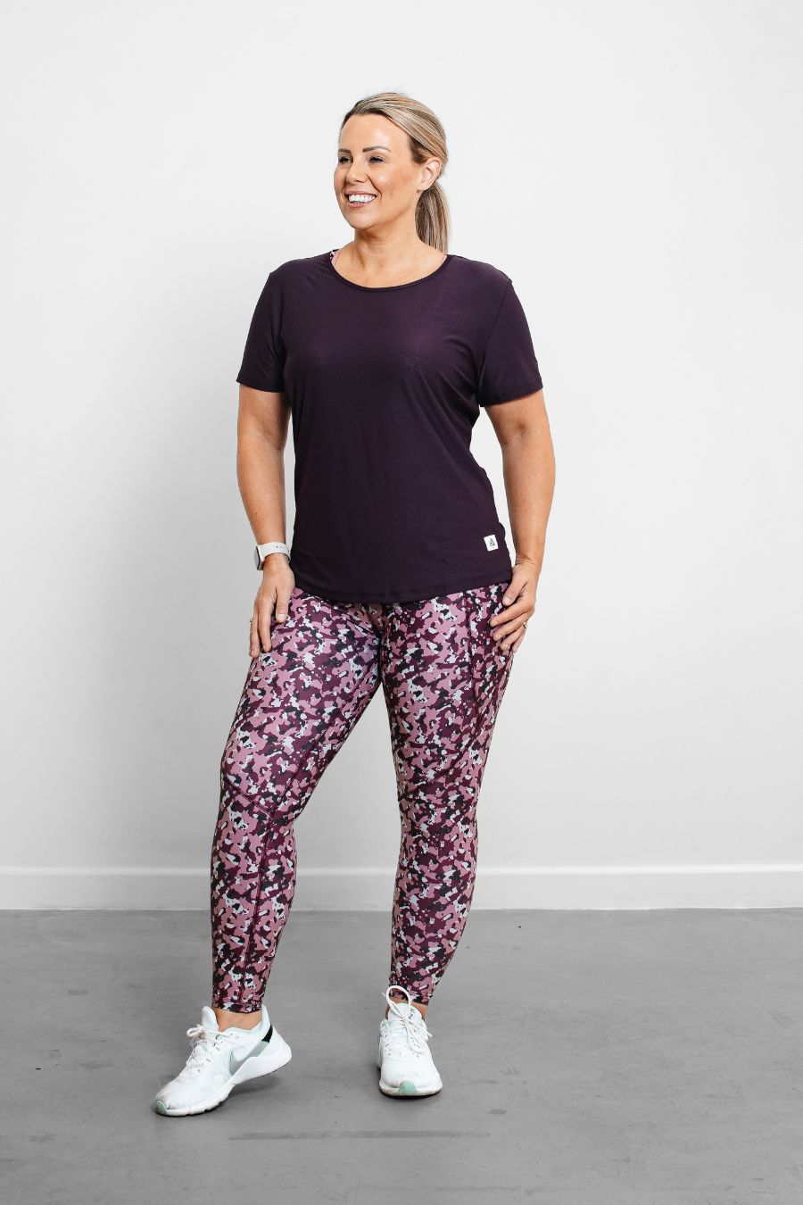 Matilda Active Shaped T-Shirt - Plum