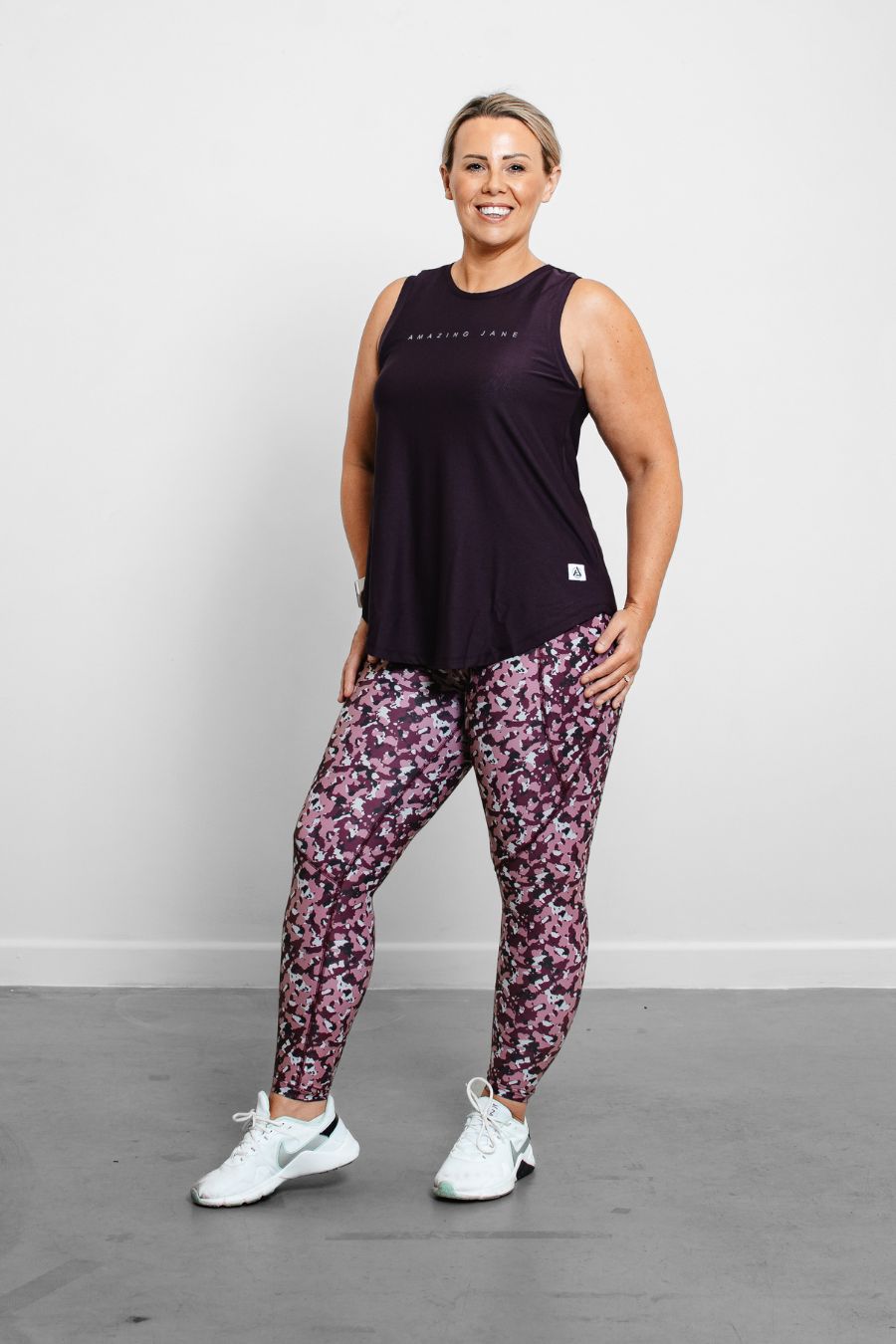 RISE Leggings - Plum Camo